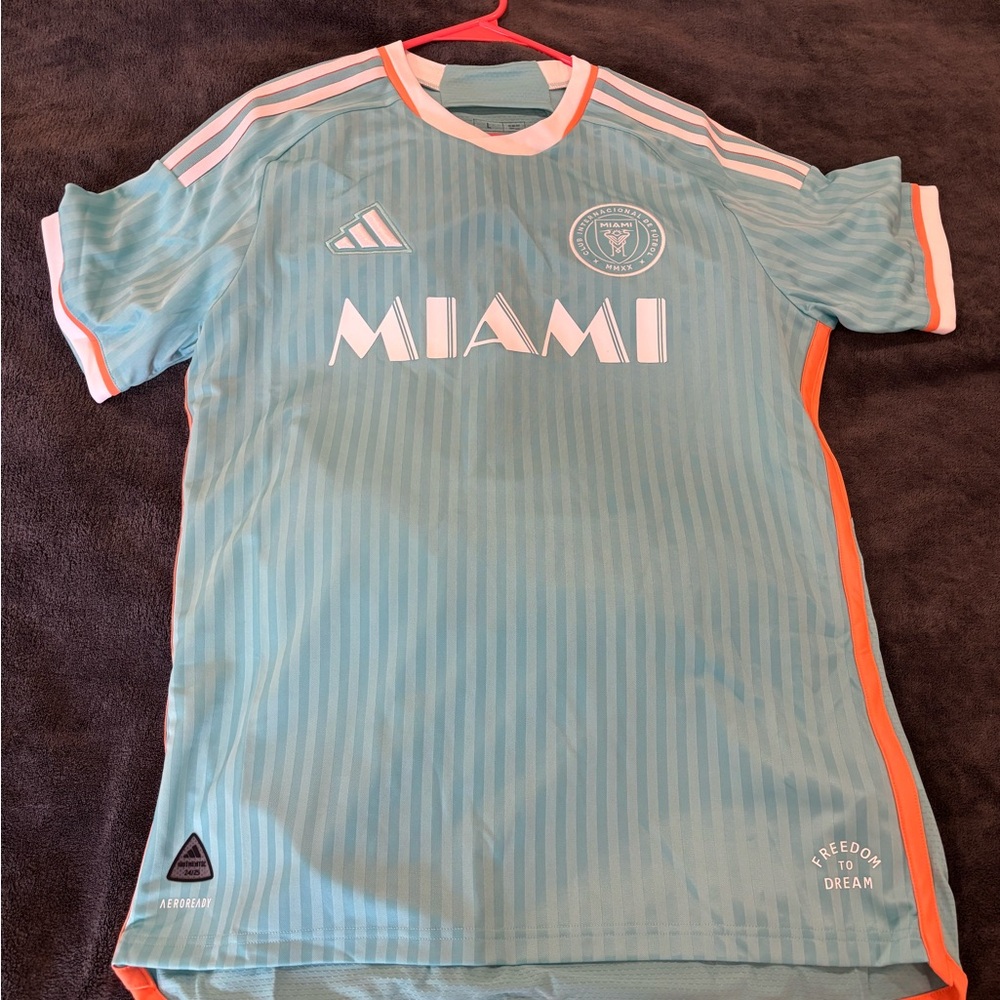 Adidas Miami Aqua and Orange Shirt